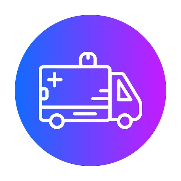 Ilustración del vector de la ambulancia
