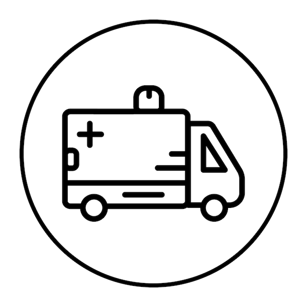 Ilustración del vector de la ambulancia