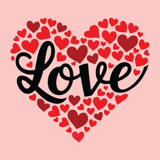 Ilustración del vector del amor del corazón