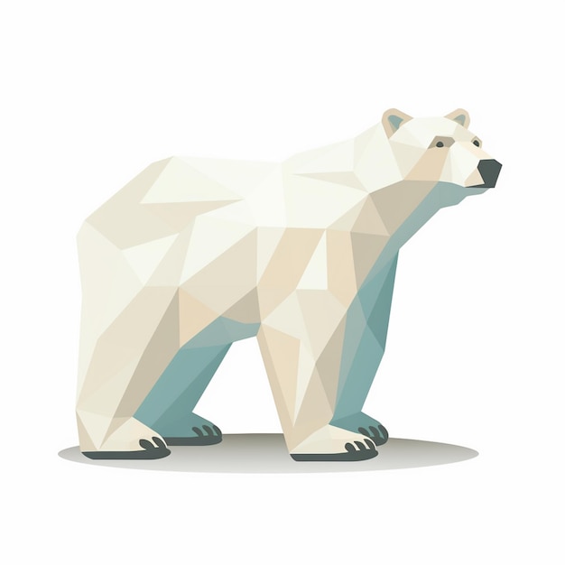 ilustración vector animal oso polar naturaleza salvaje ártico lindo mamífero dibujos animados vida silvestre wh