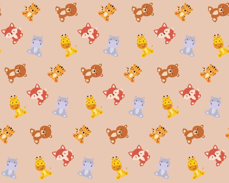 Ilustración de vector de animales lindos