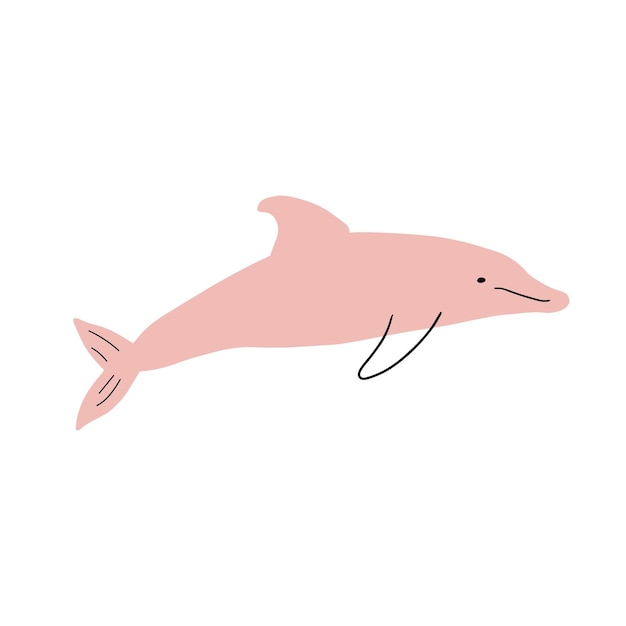 Ilustración de Vector de animales submarinos de mar de delfines náuticos