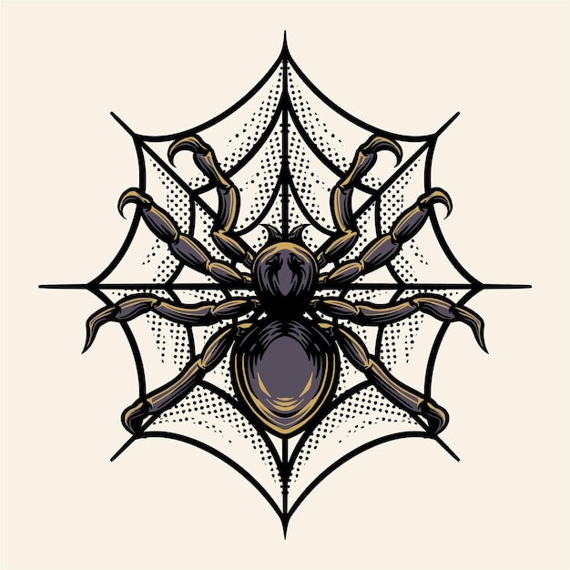 Ilustración de vector de araña