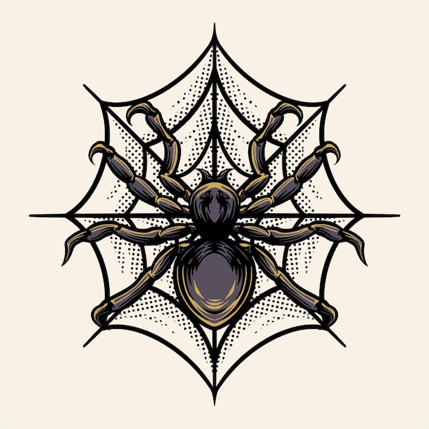 Ilustración de vector de araña