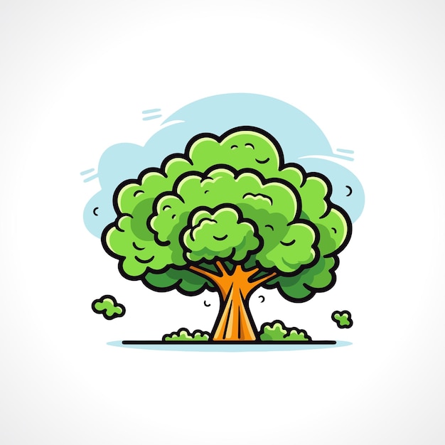 Ilustración de vector de árbol Diseño de logotipo de árbol