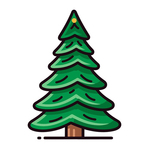 Ilustración de vector de árbol de Navidad