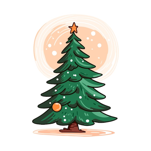 Ilustración de vector de árbol de Navidad