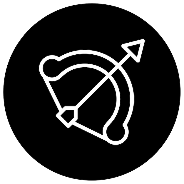 Ilustración del vector de arco cruzado