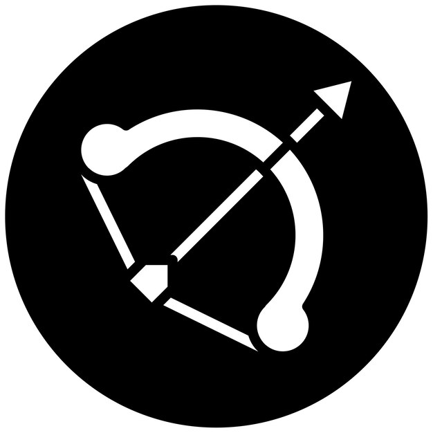 Ilustración del vector de arco cruzado