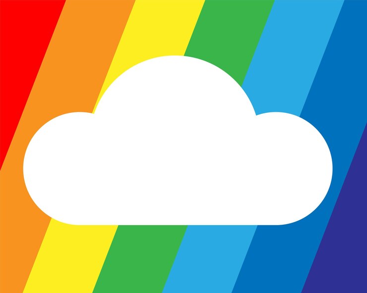 Vector ilustración de vector de arco iris diseño abstracto colorido arco de lluvia de símbolo gráfico de color