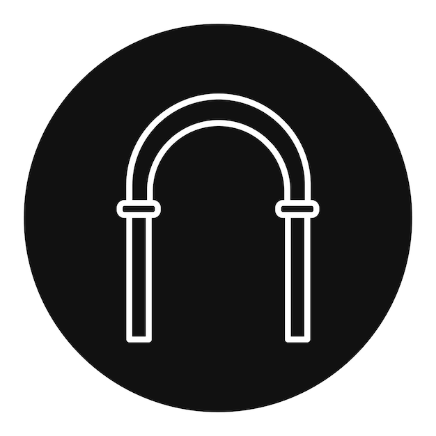 Ilustración del vector del arco