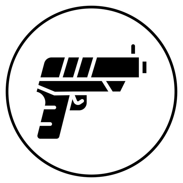 Ilustración del vector del arma del ejército