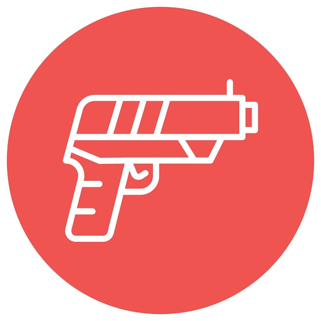 Ilustración del vector del arma del ejército