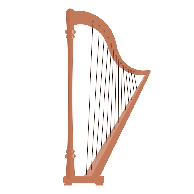 Ilustración de vector de arpa