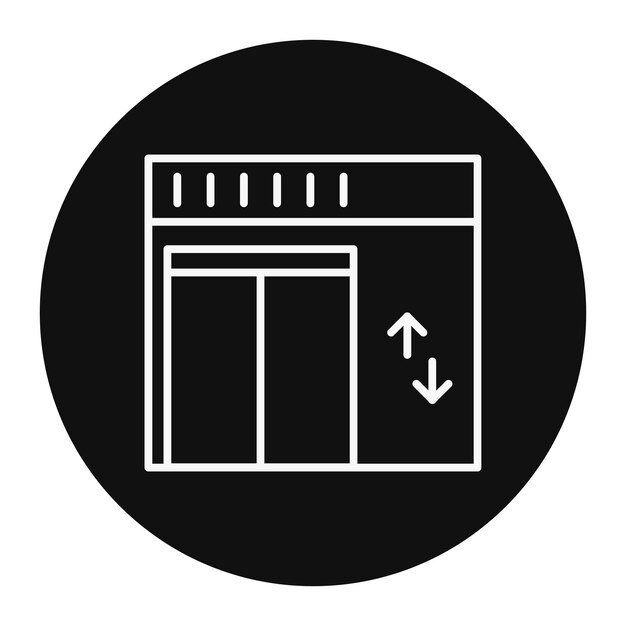 Ilustración del vector del ascensor