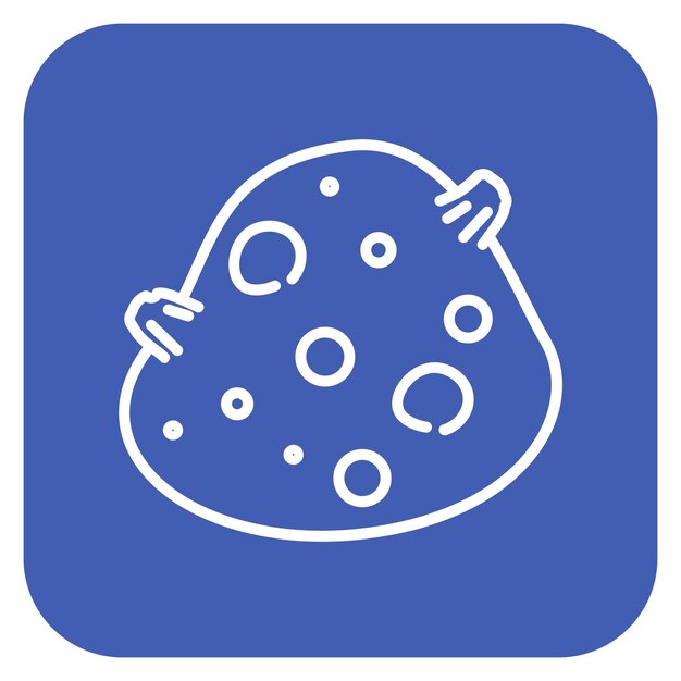 Ilustración del vector del asteroide