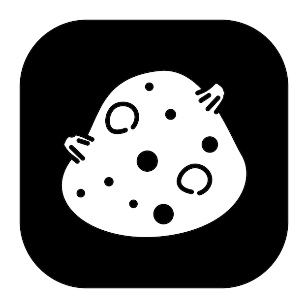 Ilustración del vector del asteroide