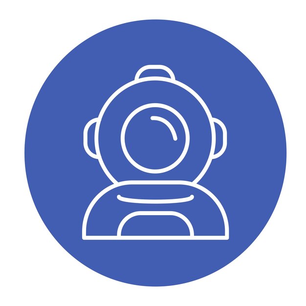 Ilustración del vector del astronauta
