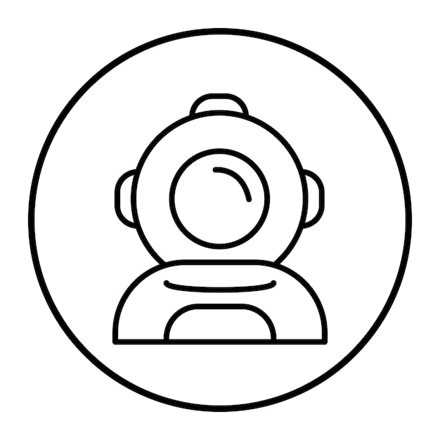 Ilustración del vector del astronauta