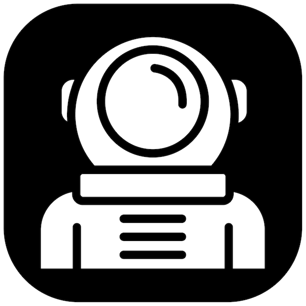 Ilustración del vector del astronauta