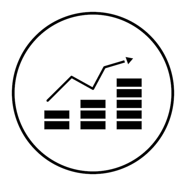 Vector ilustración del vector de aumento de los ingresos