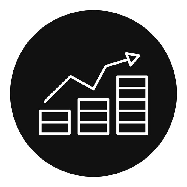 Ilustración del vector de aumento de los ingresos
