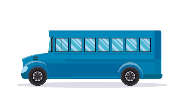 Ilustración de vector de autobús de transporte público