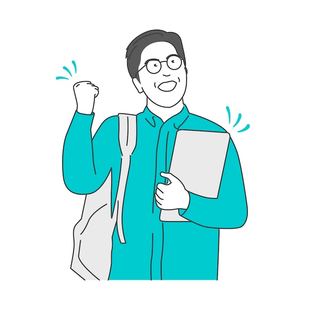 ilustración de vector de avatar aislado en un fondo blanco