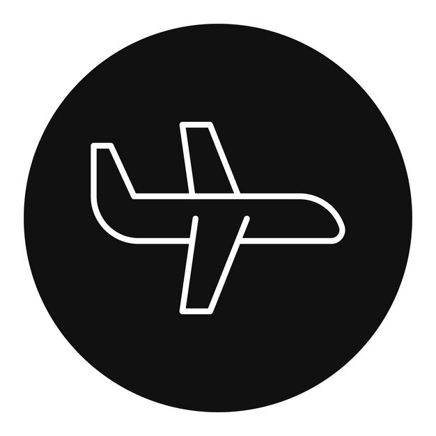 Ilustración del vector del avión