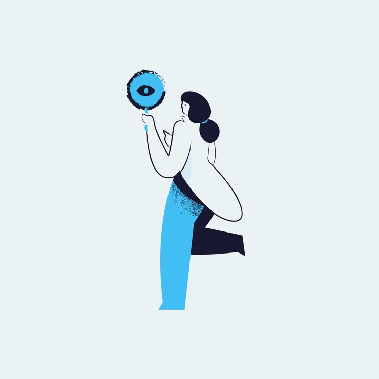 Vector ilustración del vector azul acciones humanas
