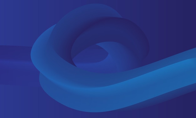 Ilustración de vector azul oscuro de forma 3d sobre fondo degradado