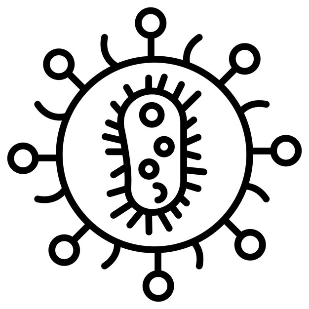 Ilustración del vector bacteriano