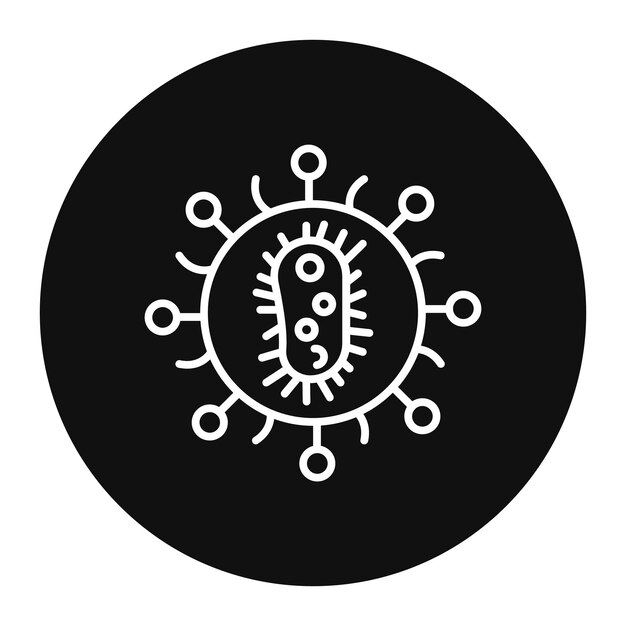Ilustración del vector bacteriano