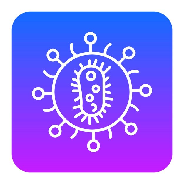 Ilustración del vector bacteriano