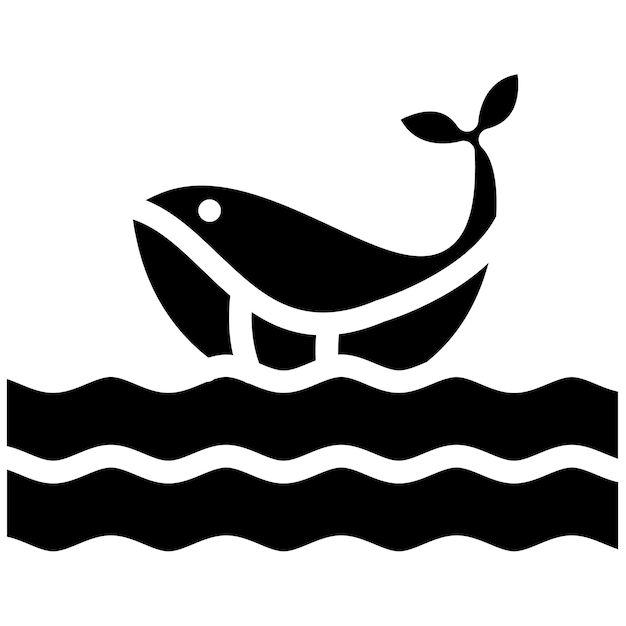 ilustración de vector de ballena