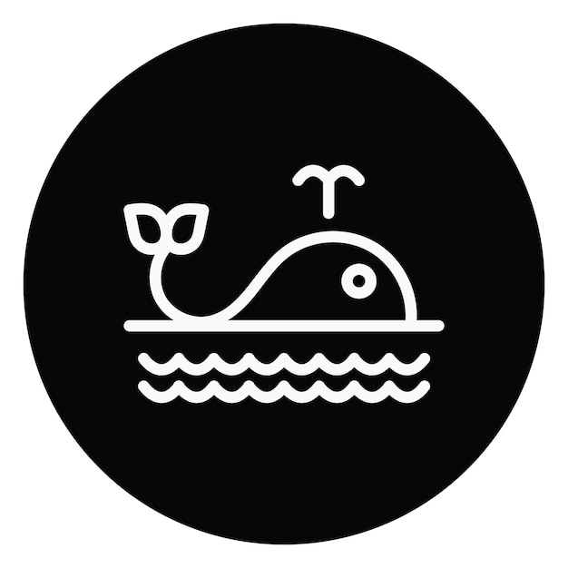 ilustración de vector de ballena