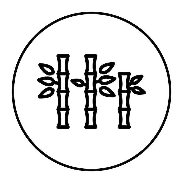 Ilustración de vector de bambú