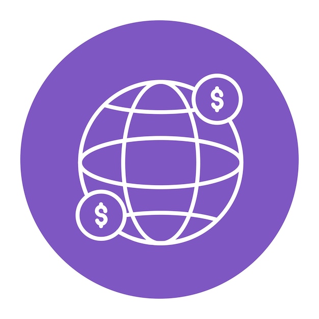 Ilustración del vector bancario offshore