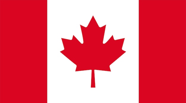 Ilustración de Vector de bandera de Canadá