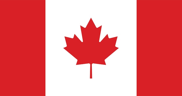 Ilustración de Vector de bandera de Canadá
