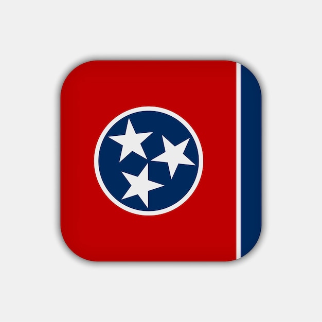 Ilustración de Vector de bandera de estado de Tennessee