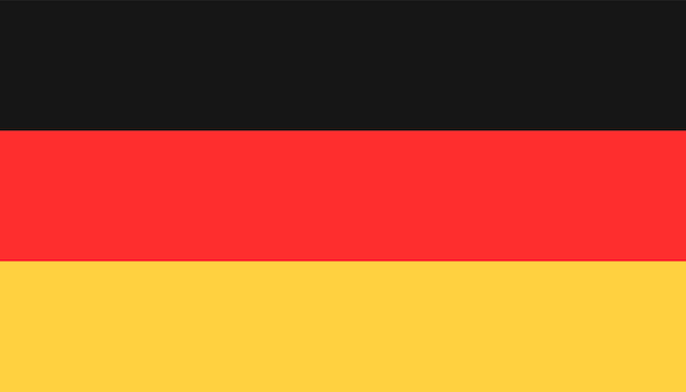 Ilustración del vector de la bandera del país de alemania