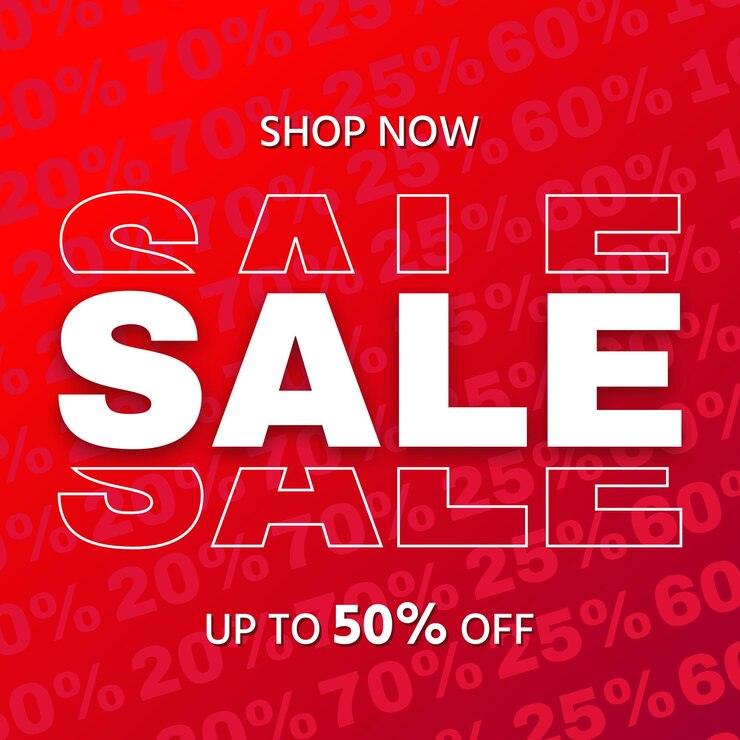 Ilustración de vector de banner de descuento de venta estacional