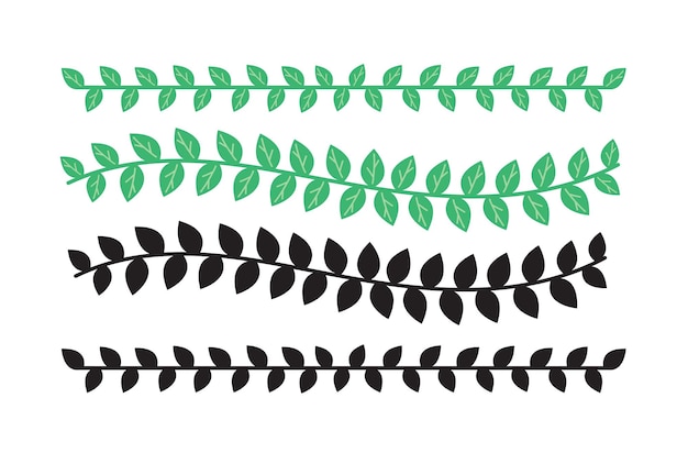 Vector ilustración de vector de banner de hoja simple