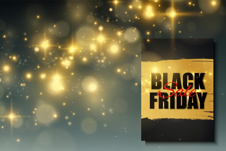 Vector ilustración de vector de banner de venta de viernes negro sobre fondo rojo
