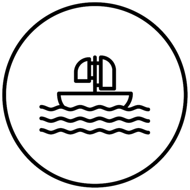 Ilustración del vector del barco