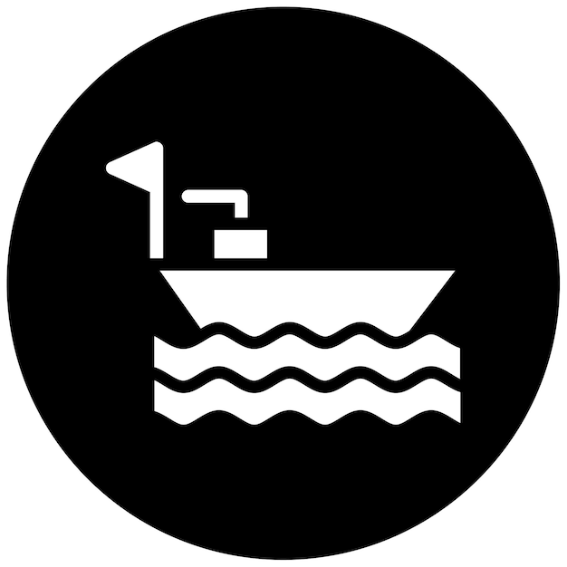 Ilustración del vector del barco