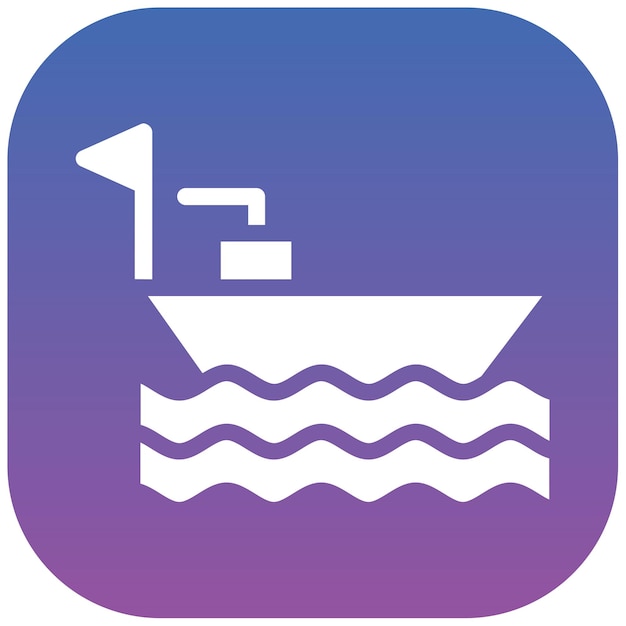 Ilustración del vector del barco