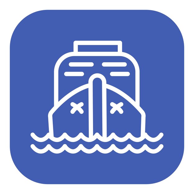 Ilustración del vector del barco