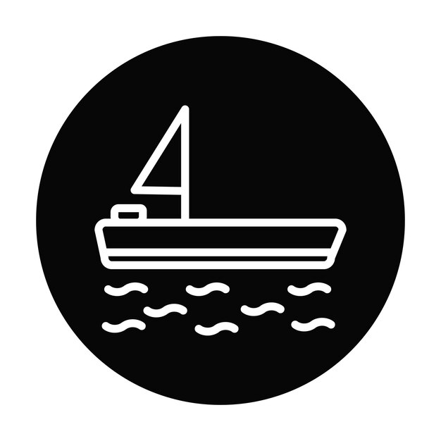 Ilustración del vector del barco